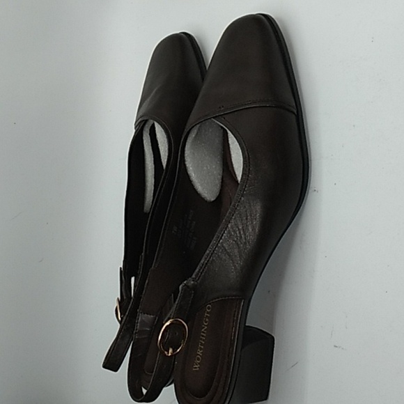 Worthington brown sling back dress heels 7M - Picture 2 of 5